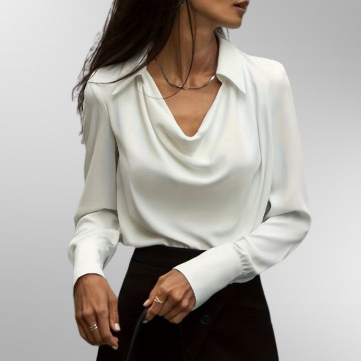 Violet | Elegant Sateng Bluse