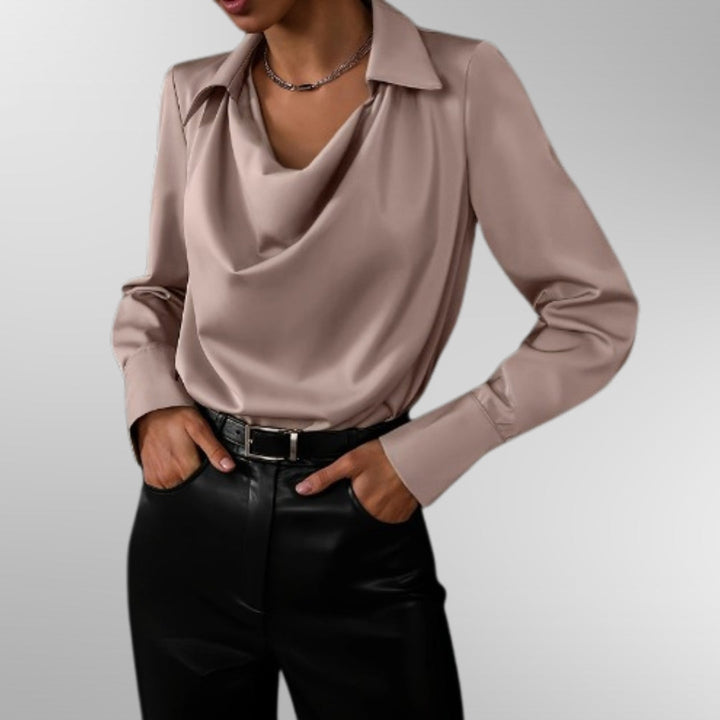 Violet | Elegant Sateng Bluse