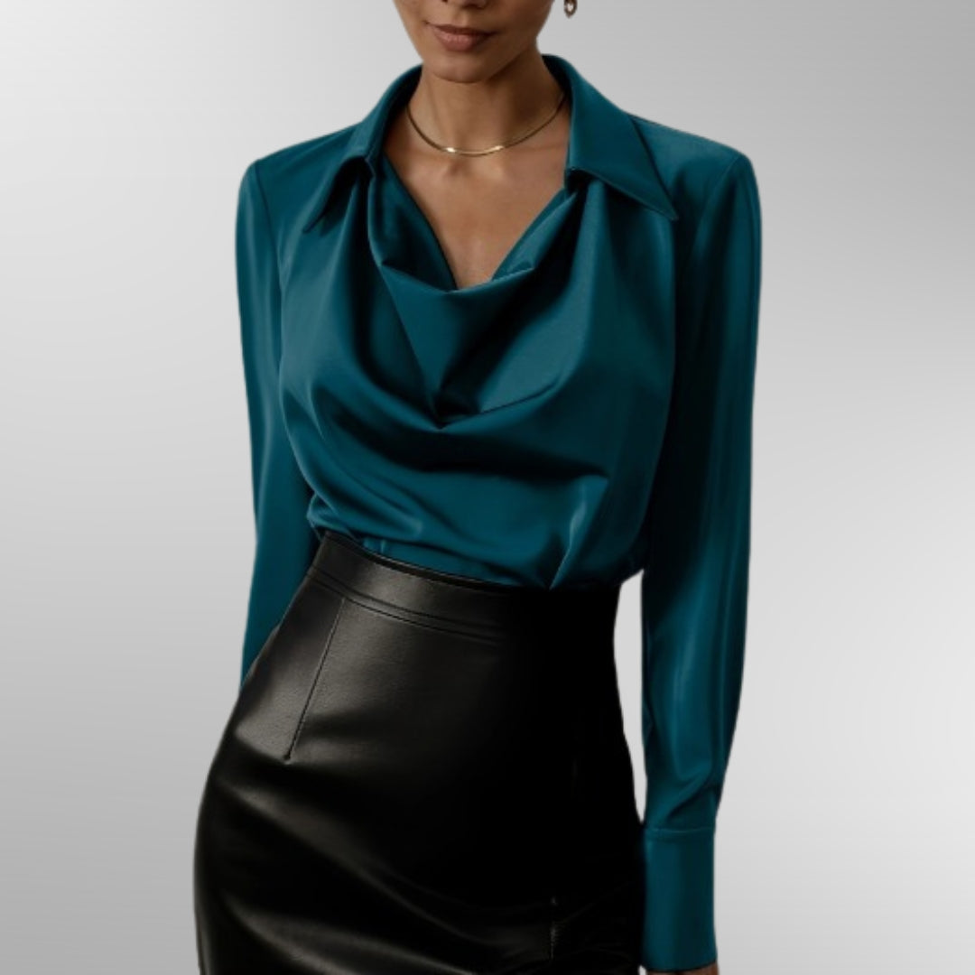 Violet | Elegant Sateng Bluse