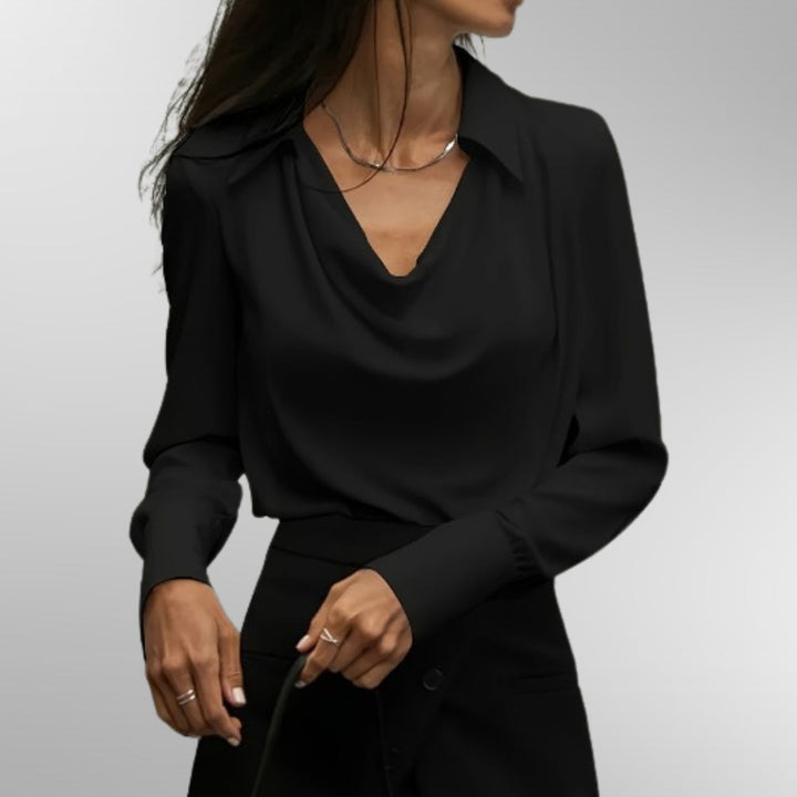 Violet | Elegant Sateng Bluse
