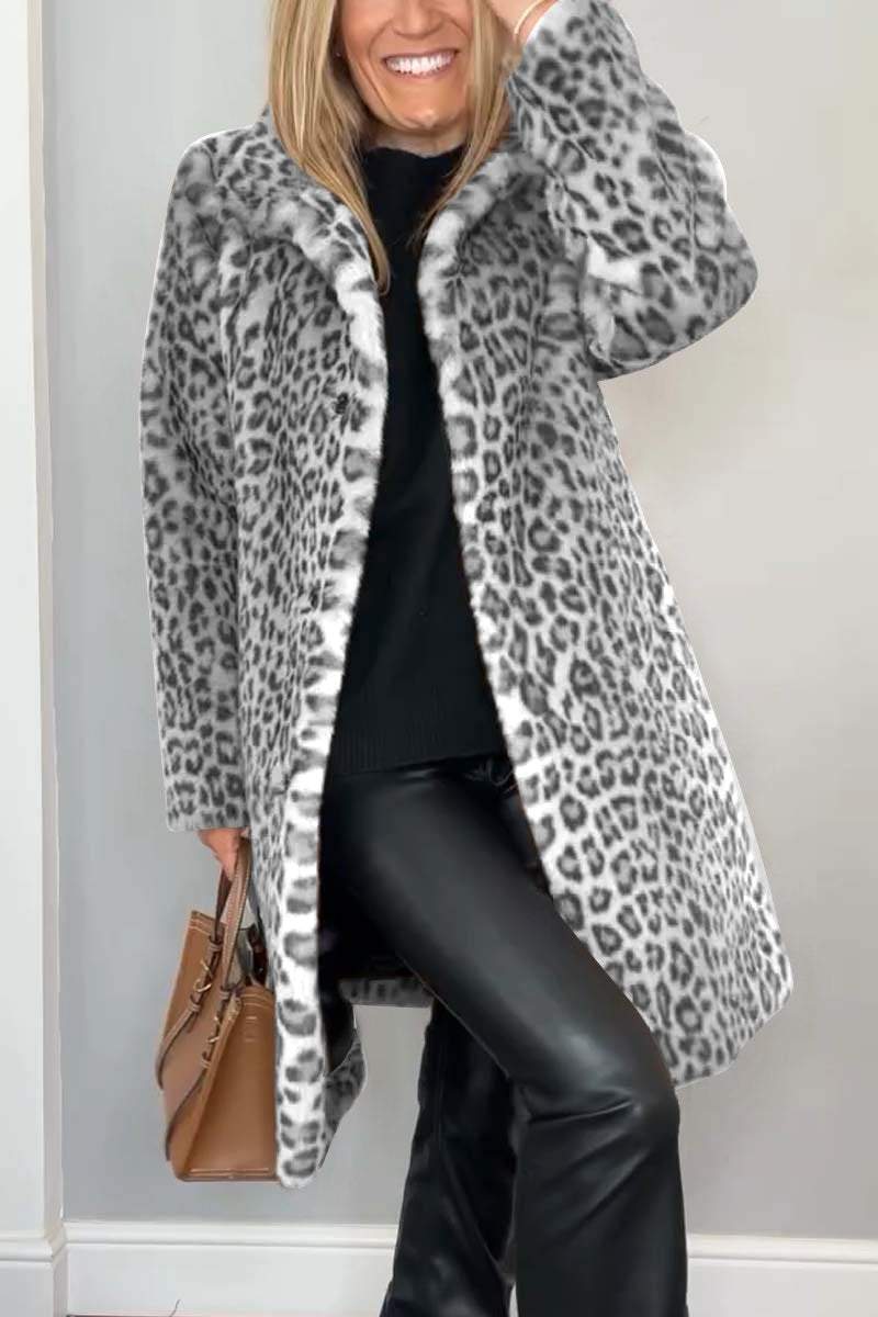 Rosa | Leopard Vinterjakke