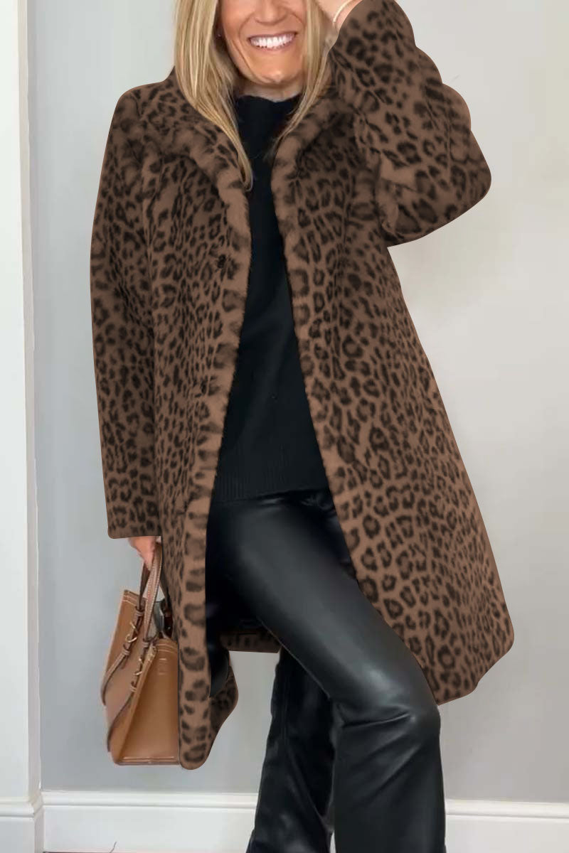 Rosa | Leopard Vinterjakke