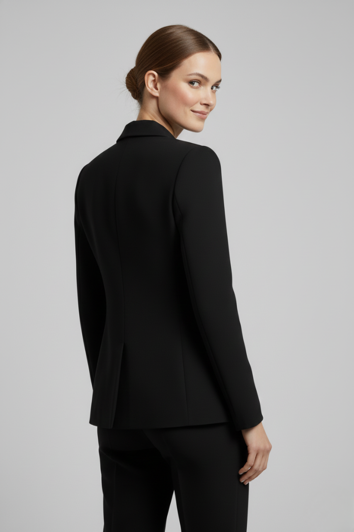 Rebecca | Dame Dobbeltradet Blazer med Gullfargede Knapper