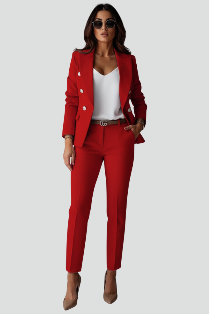 Sydney | Kvinne Tailored Blazer og Bukse Sett