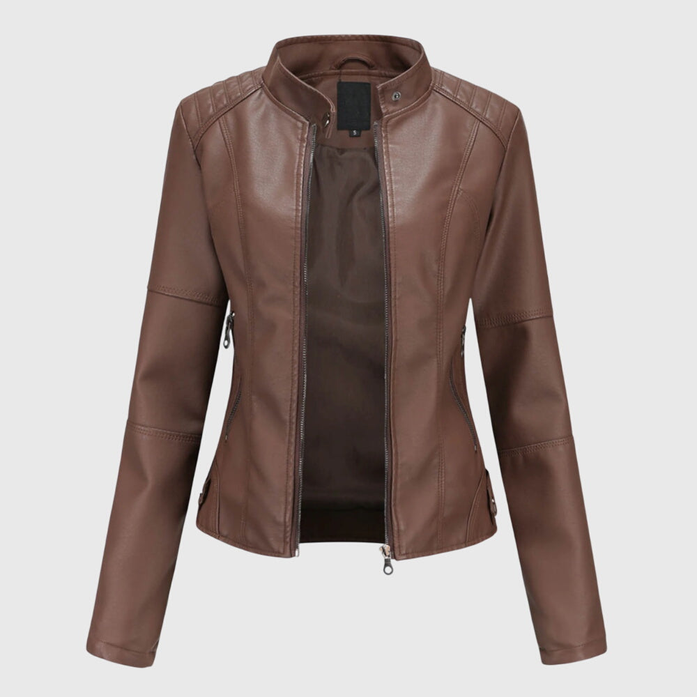 Giorgina - Stilig Skinnjakke For Kvinner